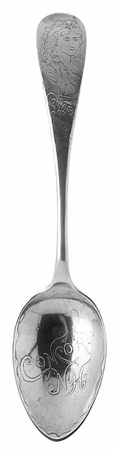 New Hampshire Souvenir Spoon Concord Nh-Countess Of Rumford - No Box by Unknown Mfg Silver-1