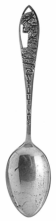 New Hampshire Souvenir Spoon White Mountains - No Box by Unknown Mfg Silver-1