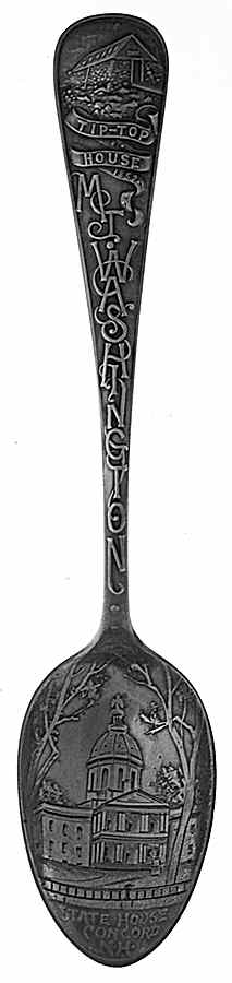 New Hampshire Souvenir Spoon Mt. Washington - No Box by Unknown Mfg Silver-1