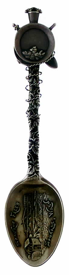 Washington State Souvenir Spoon Spokane Falls Washington - No Box by Unknown Mfg Silver-1