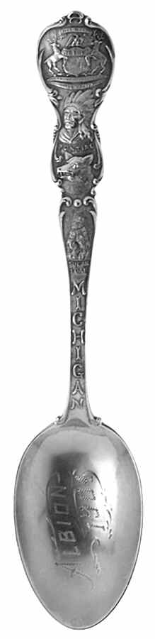 Michigan Souvenir Spoons Albion - No Box by Unknown Mfg Silver-1