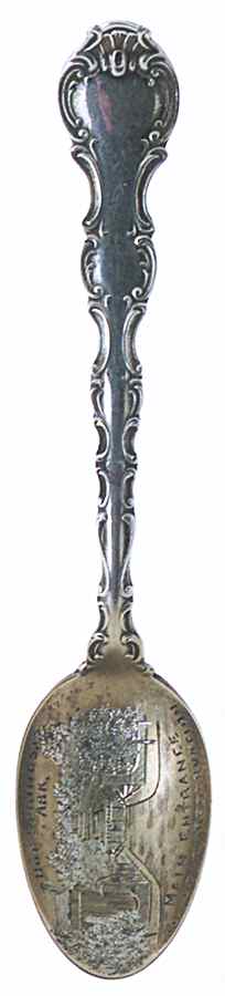 Arkansas Souvenir Spoon Hotsprings-Govt Reservation - No Box by Unknown Mfg Silver-1