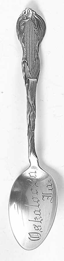 Iowa Souvenir Spoon Oskaloosa - No Box by Unknown Mfg Silver-1
