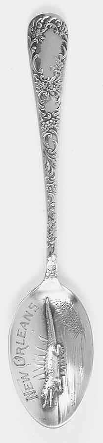 Louisiana Souvenir Spoon New Orleans - No Box by Unknown Mfg Silver-1