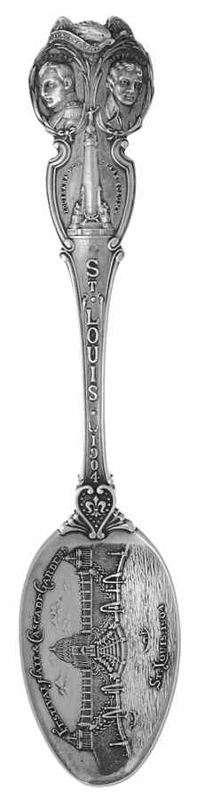 Louisiana Souvenir Spoon Louisana Purchase Exposition - No Box by Unknown Mfg Silver-1