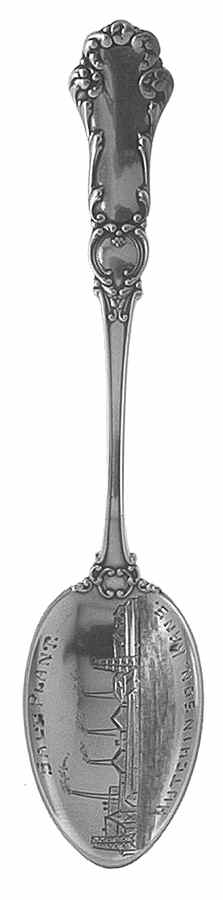 Kansas Souvenir Spoon Hutchinson - No Box by Unknown Mfg Silver-1