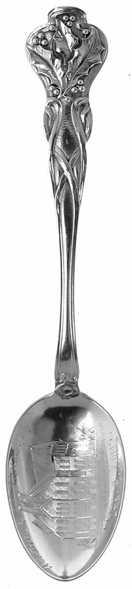 Kansas Souvenir Spoon Washburn College - No Box by Unknown Mfg Silver-1