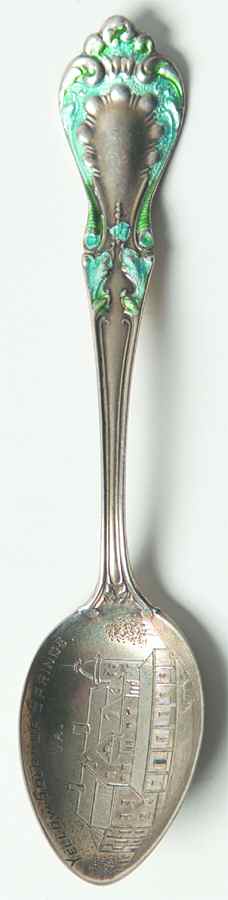 Virginia Souvenir Spoon Yellow Sulphur Springs - No Box by Unknown Mfg Silver-1