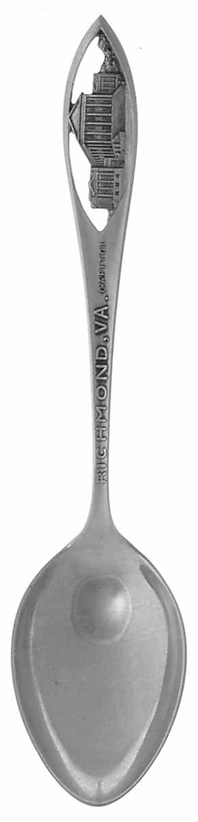 Virginia Souvenir Spoon Richmond-Capitol Pierced Handle - No Box by Unknown Mfg Silver-1
