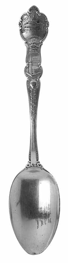 Massachusetts Souvenir Spoon Boston - No Box by Unknown Mfg Silver-1