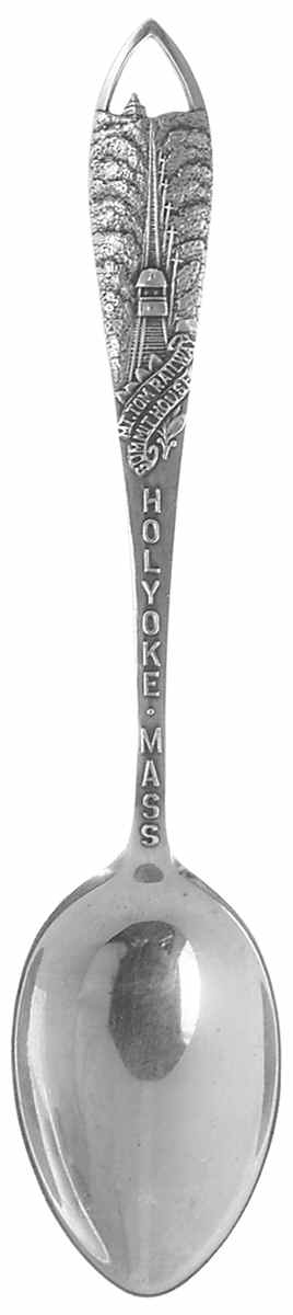 Massachusetts Souvenir Spoon Holyoke-Mt. Tom Railway - No Box by Unknown Mfg Silver-1