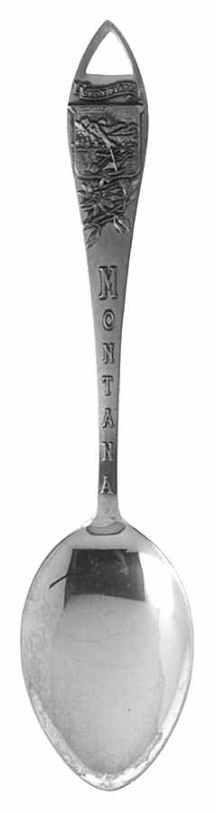 Montana Souvenir Spoon Montana - No Box by Unknown Mfg Silver-1
