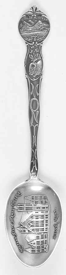Montana Souvenir Spoon Dillon, Montana - No Box by Unknown Mfg Silver-1