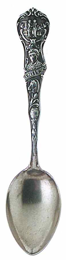 Kentucky Souvenir Spoon Kentucky Demitasse Spoon - No Box by Unknown Mfg Silver-1