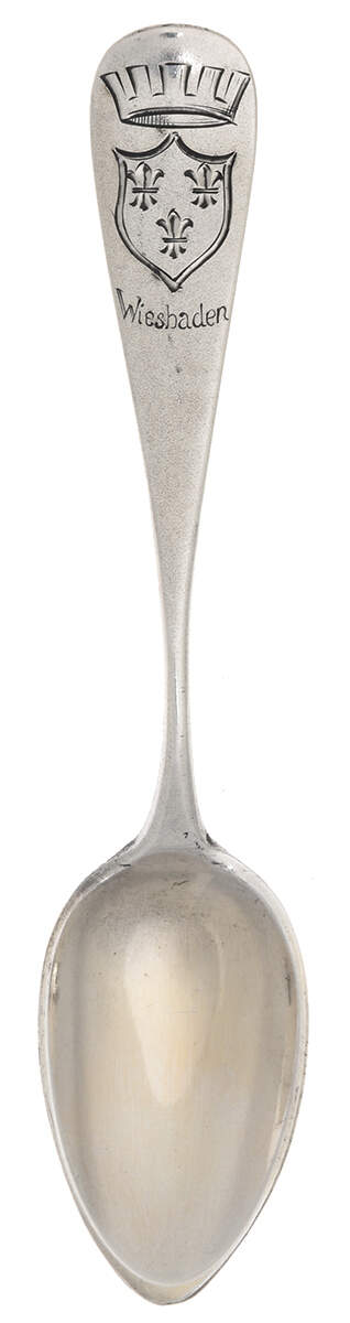 Various Sterling Souvenir Spoons Wiesbaden - No Box by Unknown Mfg Silver-1