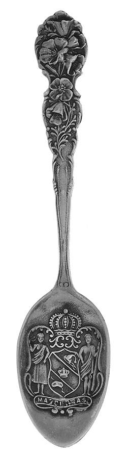 Various Sterling Souvenir Spoons Mardi Gras Floral Handle - No Box by Unknown Mfg Silver-1