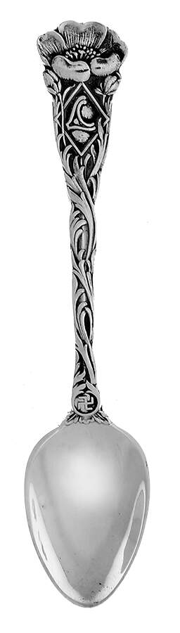 Various Sterling Souvenir Spoons Good Luck Wish Bone - No Box by Unknown Mfg Silver-1