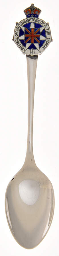 Various Sterling Souvenir Spoons Imperial Order Daughters Of The Empire - No Box by Unknown Mfg Silver-1