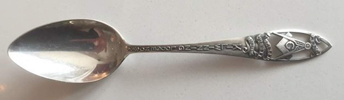 Various Sterling Souvenir Spoons Kilwinning Lodge - No Box by Unknown Mfg Silver-1