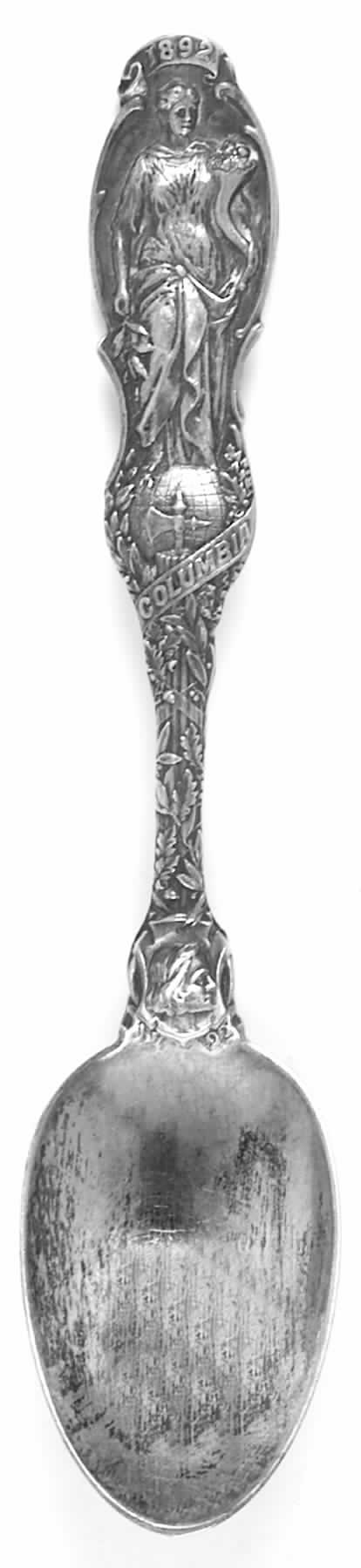 Various Sterling Souvenir Spoons Colombian Exposition 1893 - No Box by Unknown Mfg Silver-1