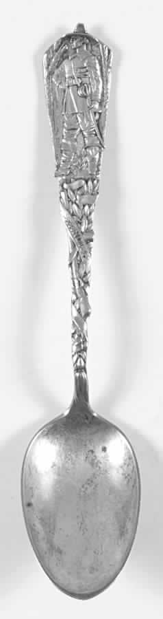 Various Sterling Souvenir Spoons Miles Standish-Teaspoon - No Box by Unknown Mfg Silver-1