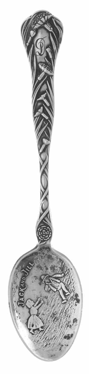 Various Sterling Souvenir Spoons Jack And Jill - No Box by Unknown Mfg Silver-1