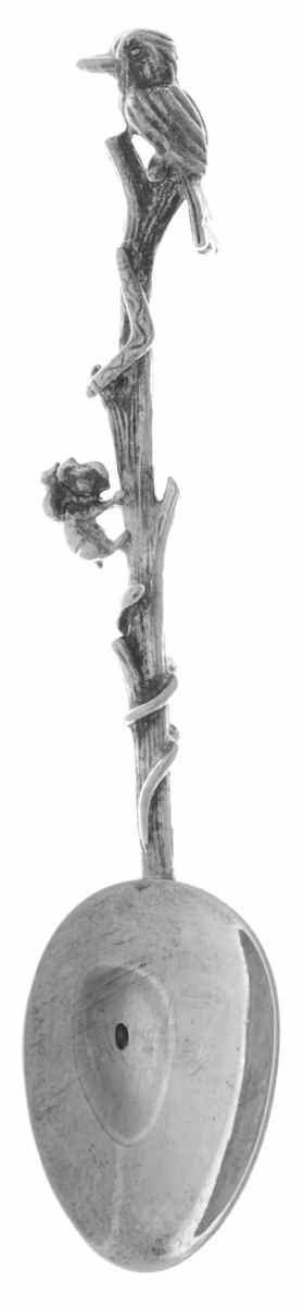Various Sterling Souvenir Spoons Bird On Branch Handle - No Box by Unknown Mfg Silver-1