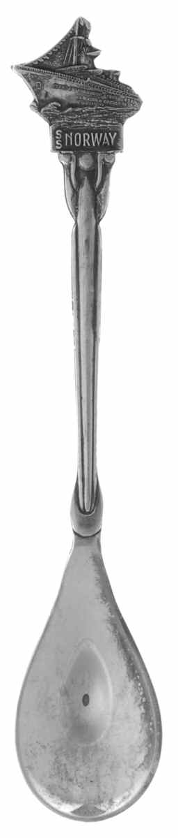 Various Sterling Souvenir Spoons S.S. Norway - No Box by Unknown Mfg Silver-1