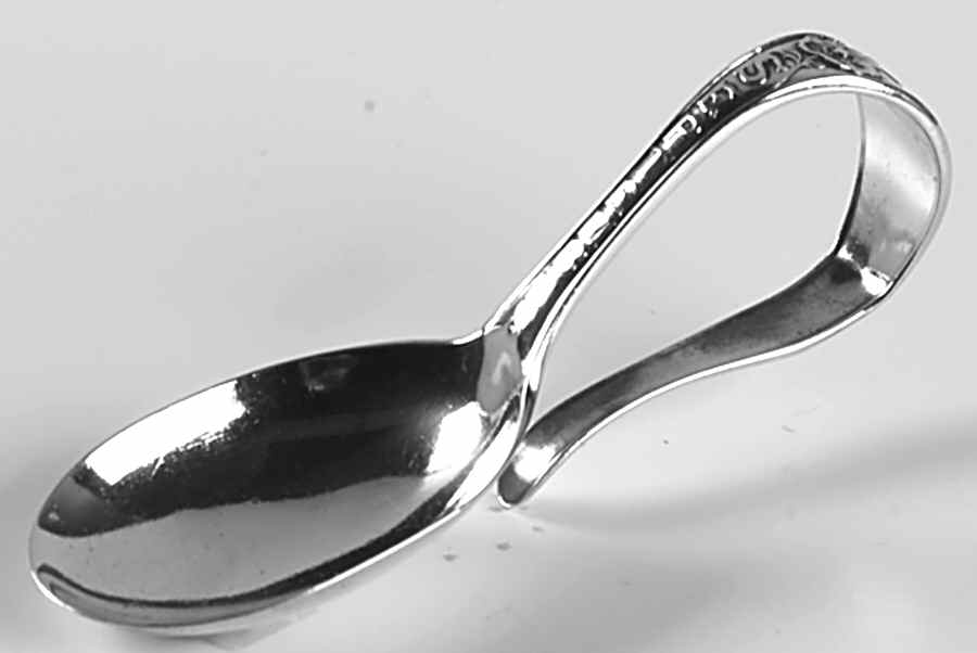 Various Sterling Souvenir Spoons September Baby Spoon - No Box by Unknown Mfg Silver-1