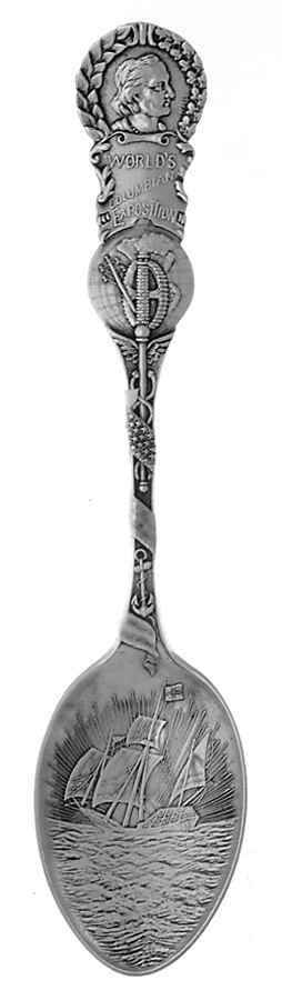 Various Sterling Souvenir Spoons World's Columbian Exposition - No Box by Unknown Mfg Silver-1