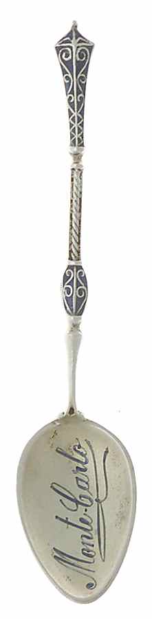 Various Sterling Souvenir Spoons Monte Carlo - No Box by Unknown Mfg Silver-1