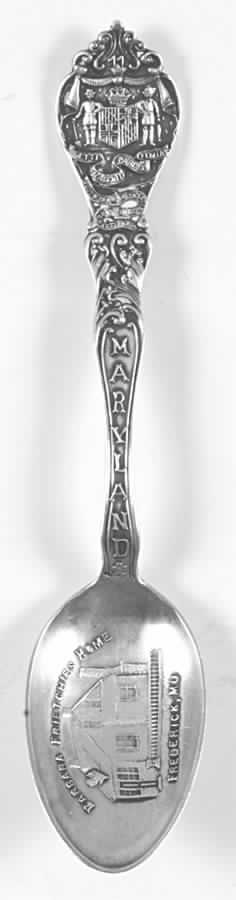 Maryland Souvenir Spoon Barbara Frietchies Home - No Box by Unknown Mfg Silver-1