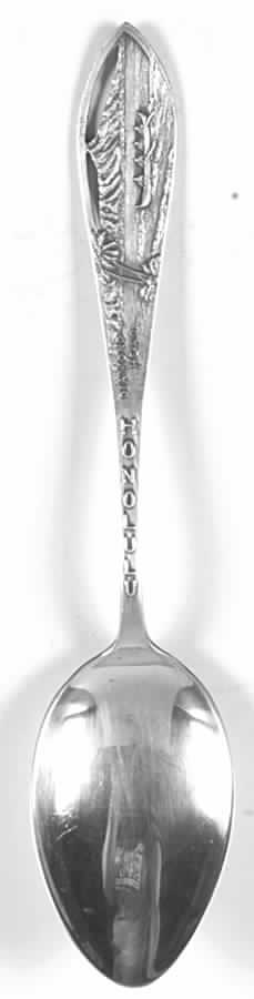 Hawaii Souvenir Spoon Honolul - No Box by Unknown Mfg Silver-1