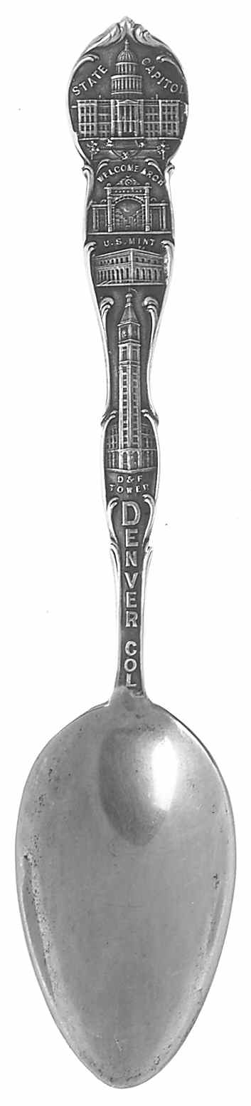 Delaware Souvenir Spoon State Capitol - No Box by Unknown Mfg Silver-1