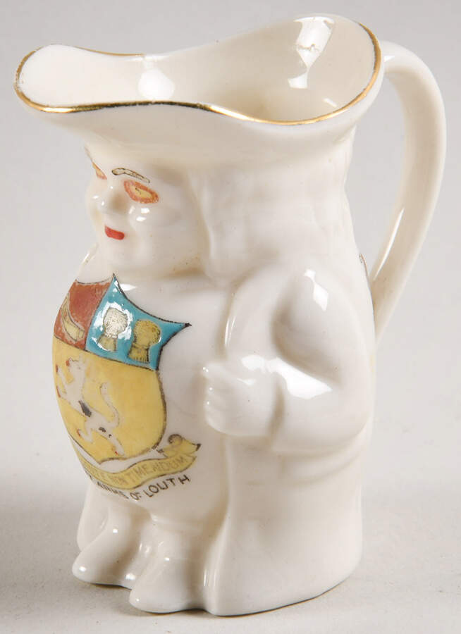 British Crested Ware Toby Jug-Louth - No Box by Unknown Manufacturer-1