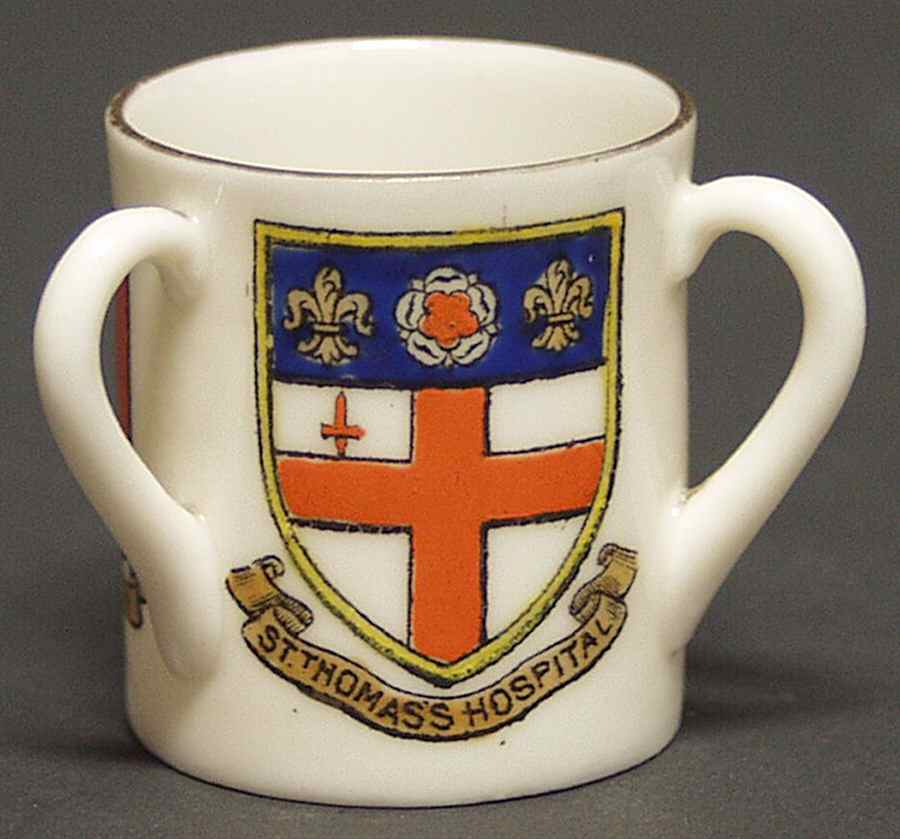 British Crested Ware Jug-3 Handle-London - No Box by Unknown Manufacturer-1