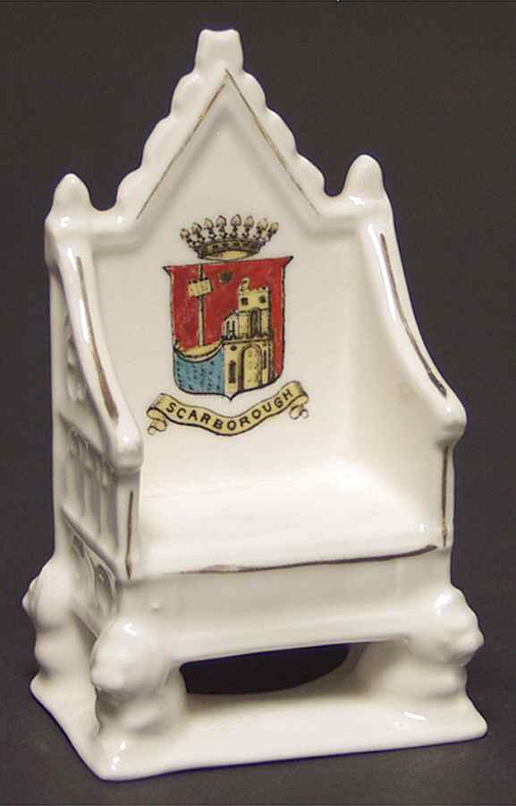 British Crested Ware Bench Seat-Scarborough - No Box by Unknown Manufacturer-1