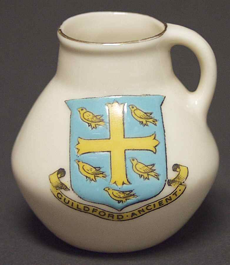 British Crested Ware Jug-Dorcester - No Box by Unknown Manufacturer-1