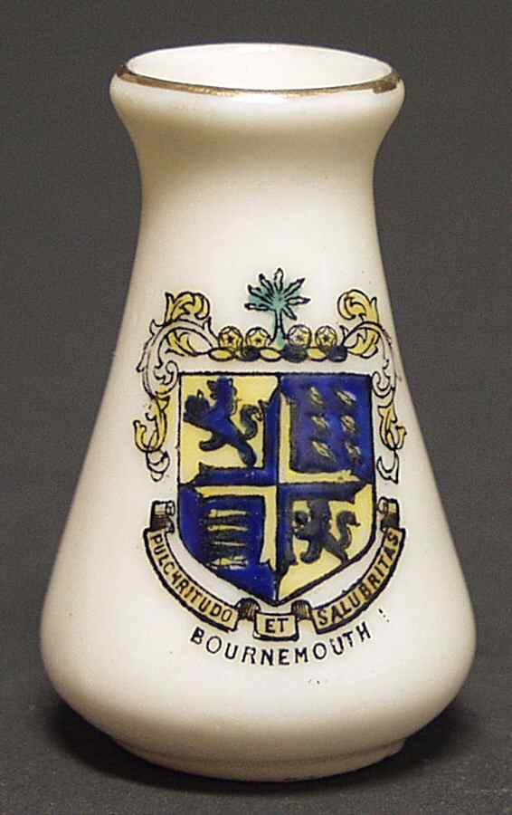 British Crested Ware Vase-Bornemouyh - No Box by Unknown Manufacturer-1
