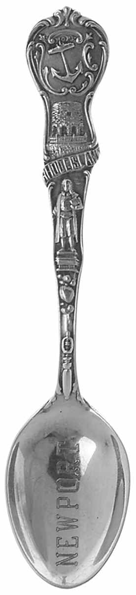 Rhode Island Souvenir Spoon Newport - No Box by Unknown Mfg Silver-1