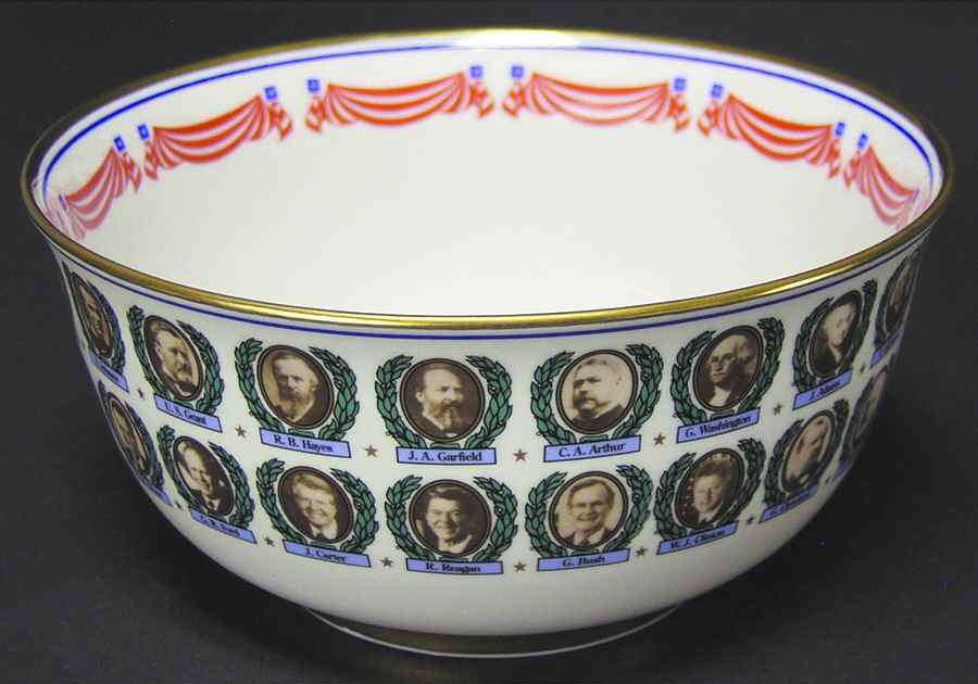 Presidential Bowl Presidential Bowl-White - No Box by US Historical Society-1