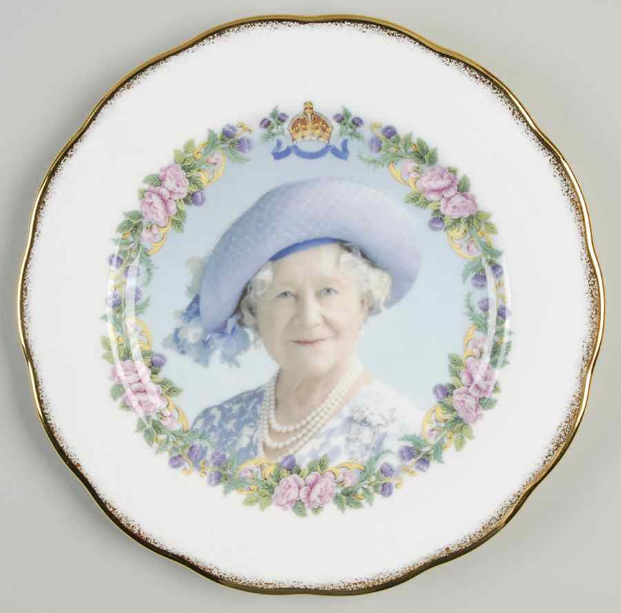 Royalty Giftware Queen Mother Plate - No Box by Unknown Manufacturer-1