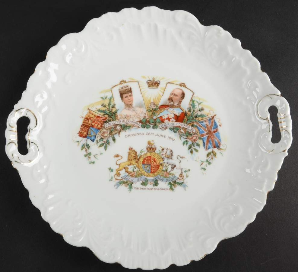 Royalty Giftware Edward Vii Coronation Cake Plate - No Box by Unknown Manufacturer-1