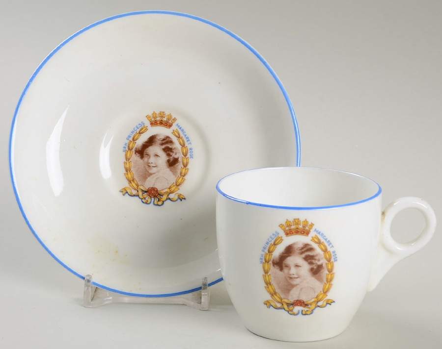 Royalty Giftware Princess Margaret Rose Cup & Saucer - No Box by Unknown Manufacturer-1