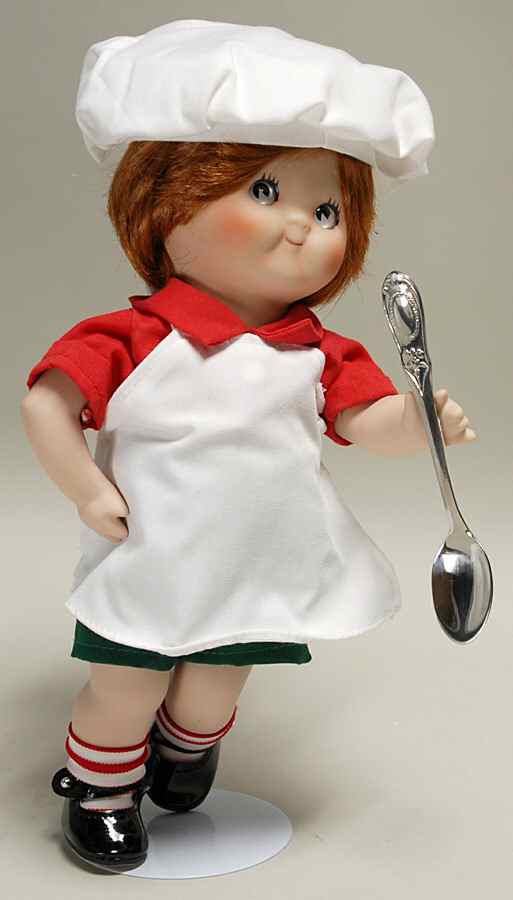 Porcelain Dolls Chef Kid - No Box by Unknown Mfg Collectibles-1