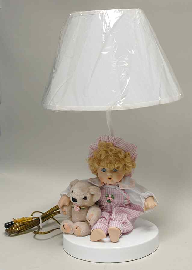 Porcelain Dolls Robin Lamp Doll - With Box by Unknown Mfg Collectibles-1
