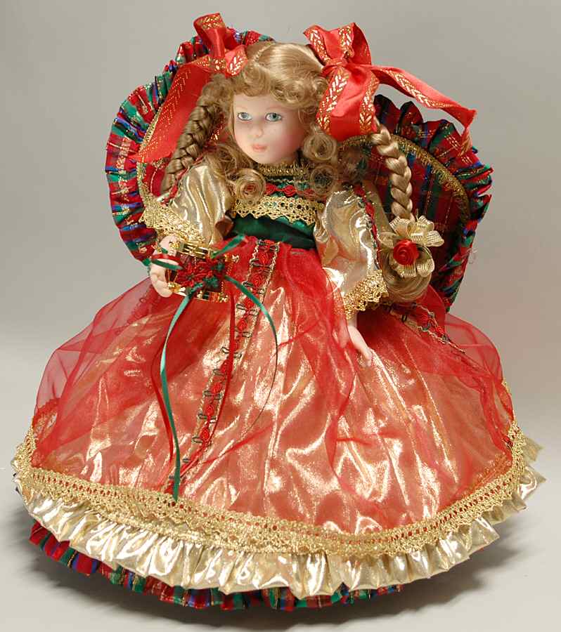 Porcelain Dolls Mistletoe - Boxed by Unknown Mfg Collectibles-1