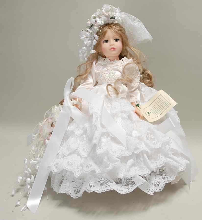 Porcelain Dolls Eve-Wedding March Doll - Boxed by Unknown Mfg Collectibles-1