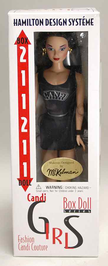 Porcelain Dolls Candi Couture-Black Dress - Boxed by Unknown Mfg Collectibles-1