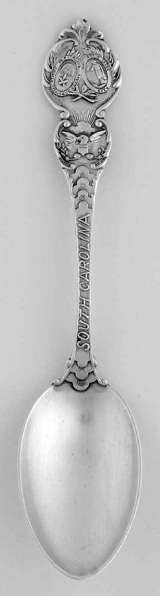 South Carolina Souvenir Spoon State Seal - No Box by Unknown Mfg Silver-1